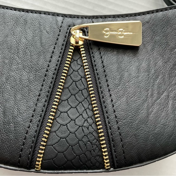 Jessica Simpson Black and Gold Mini Handbag - Picture 3 of 7